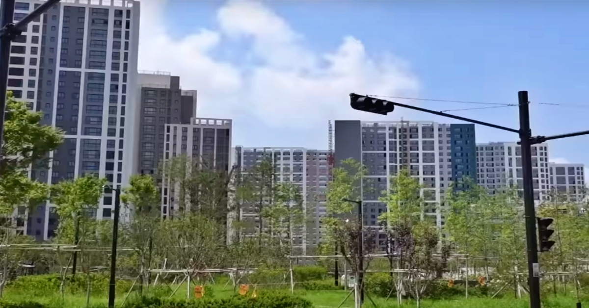 실제 정주리가 거주하고 있는 아파트 전경(사진 출처: 정주리 유튜브 채널)