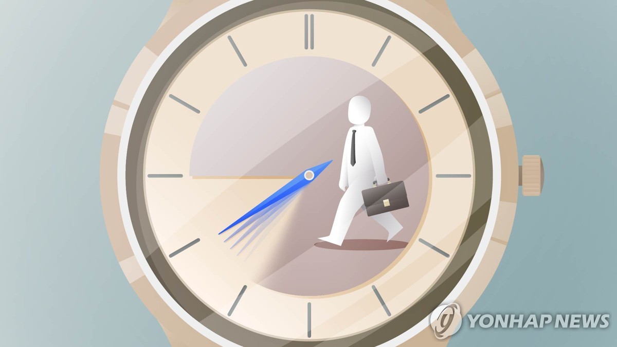 "직장인 42.5% '주 최대 근로시간 52→48시간으로 줄여야' 생각"[연합뉴스]