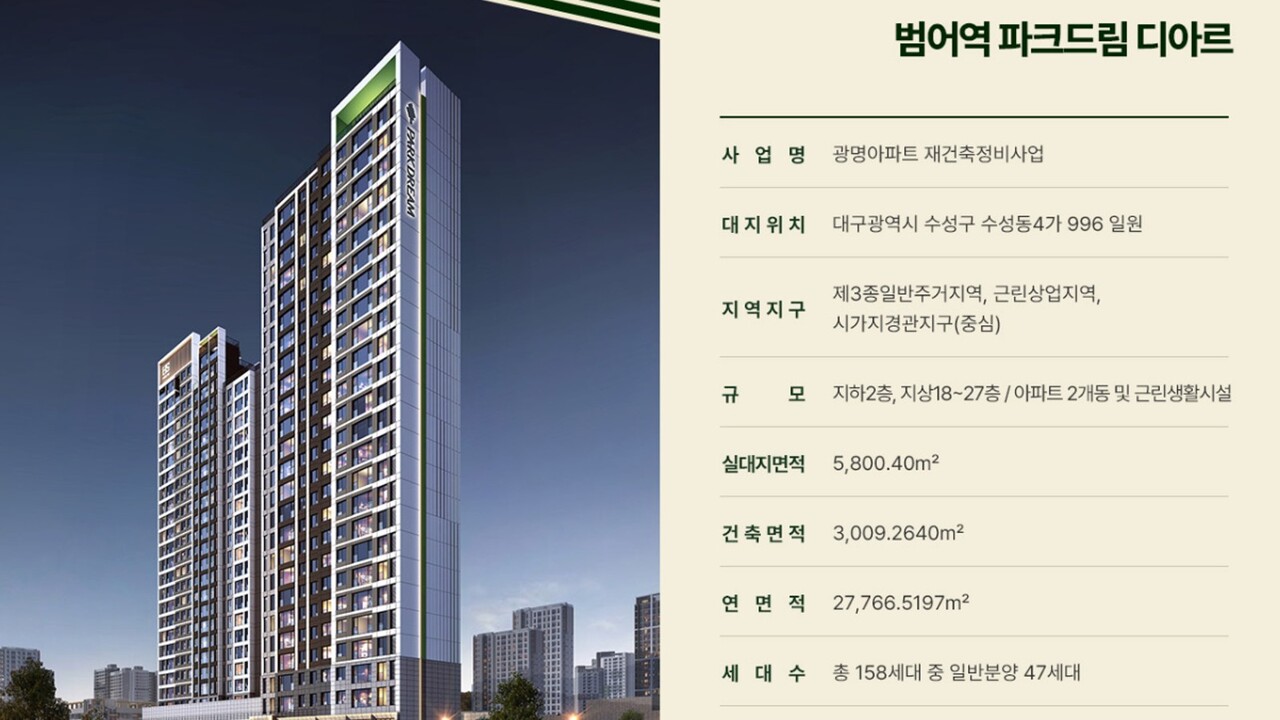 사진=범어역 파크드림 디아르