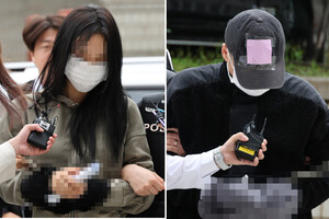 "손흥민에 '임신 협박' 남녀 구속 기로" 취재진에 '묵묵부답'